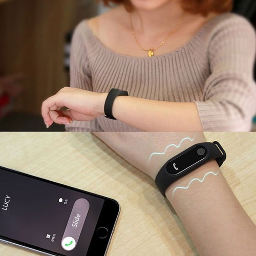 Intelligence M2 Smart Bracelet Health Fitness Tracker - Black