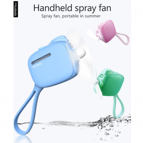 Mcdodo Portable Mini USB Handheld Humidifier Mist Water Spray Fan - Green