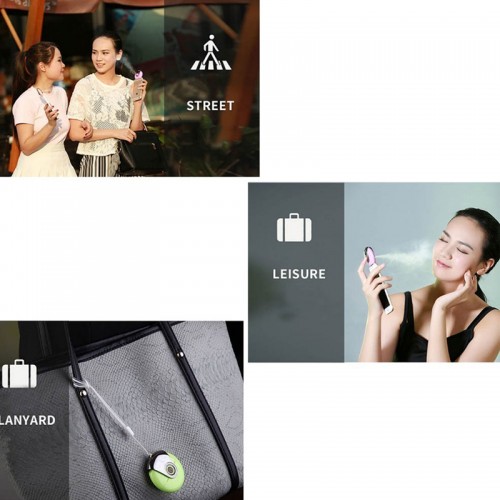 Mini Mobile Portable Humidifier Aroma Spray For IOS Devices - Purple