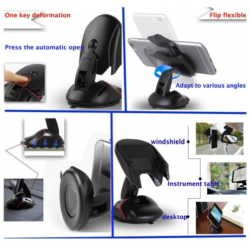 Mouse Shaped Especially Designed Car Mobile Holder for All Smartphones