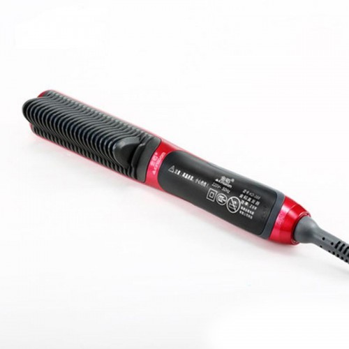 NEW Fast Hair Straightener Comb with Temperature Display - Pink