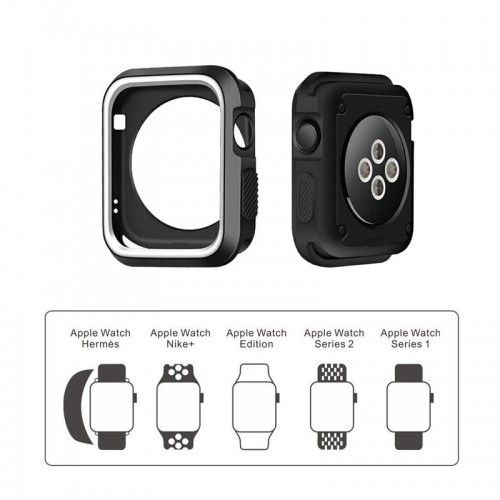 Apple Watch Case For Series 1, Series 2, Series 3, Sport Edition - Black / White