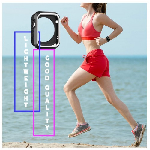 Apple Watch Case For Series 1, Series 2, Series 3, Sport Edition - Black / White