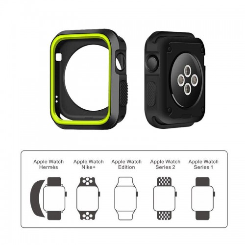 Apple Watch Case For Series 1, Series 2, Series 3, Sport Edition - Black / Green