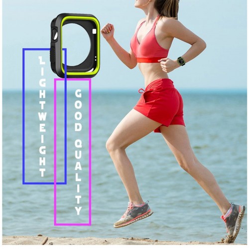 Apple Watch Case For Series 1, Series 2, Series 3, Sport Edition - Black / Green