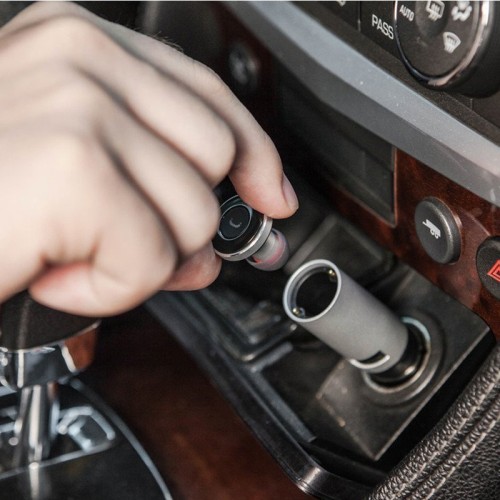 OVEVO Super Mini Headset with Portable 2 USB Car Charger