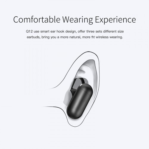 QCY Q12 Mini Wireless Headset - White QCY Q12 Mini Wireless Headset - White