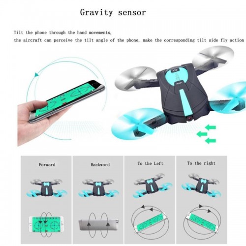 Mini WIFI JY018 Quadcopter Selfie Pocket Drone with HD Camera