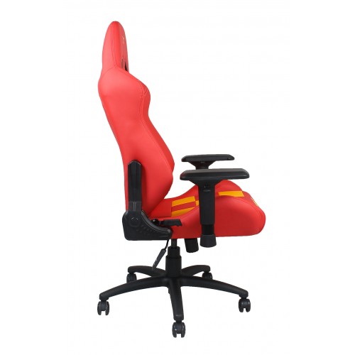 RapidX Finish Line Series Gaming Chair - Yellow on Red RapidX Finish Line Series Gaming Chair - Yellow on Red
