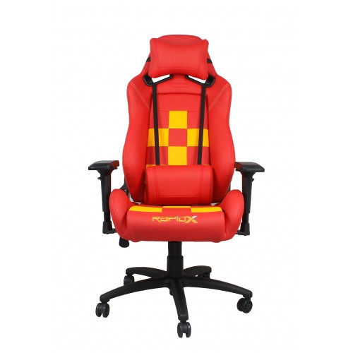 RapidX Finish Line Series Gaming Chair - Yellow on Red RapidX Finish Line Series Gaming Chair - Yellow on Red
