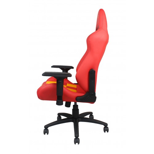 RapidX Finish Line Series Gaming Chair - Yellow on Red RapidX Finish Line Series Gaming Chair - Yellow on Red