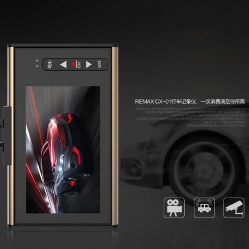 REMAX CX-01 HD 1080P Car Dashboard Camera Recorder with 2.7 inch LCD Display 