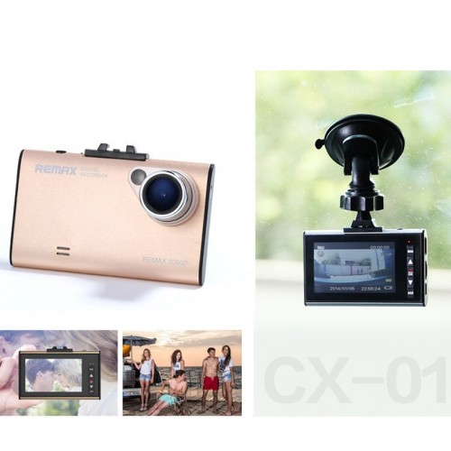 REMAX CX-01 HD 1080P Car Dashboard Camera Recorder with 2.7 inch LCD Display 