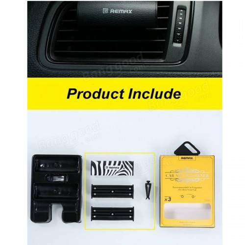 REMAX Fruit Fragrance Car Air Freshener with 2 Refill - Lemon
