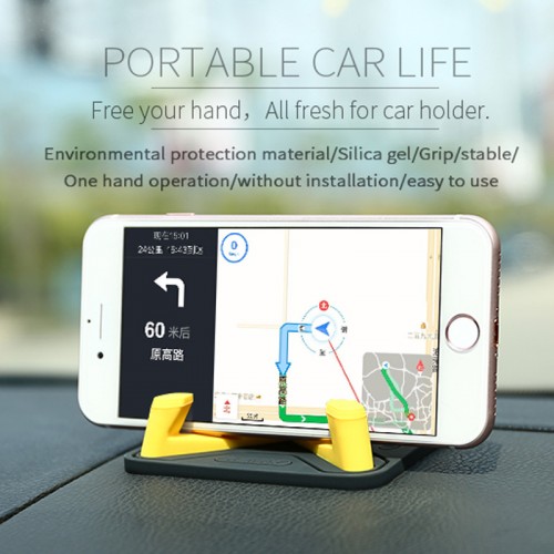REMAX Pyramid Car Mobile Holder For All Smart Phones - Yellow