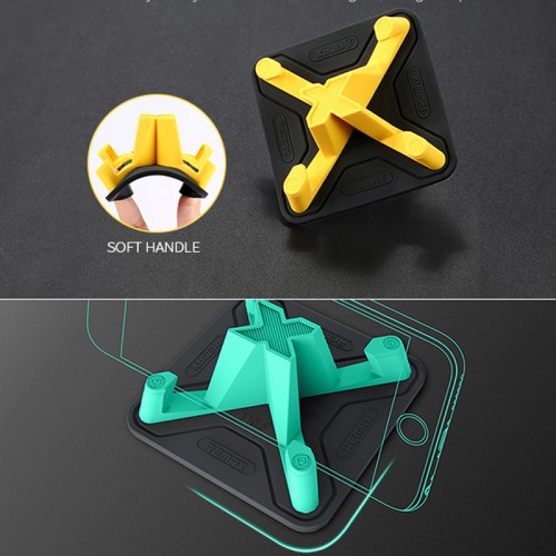 REMAX Pyramid Car Mobile Holder For All Smart Phones - Yellow