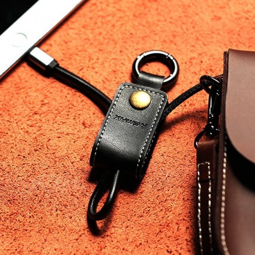 REMAX Portable Keychain Lightning Cable for iOS Devices - Black