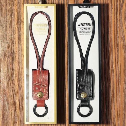 REMAX Portable Keychain Lightning Cable for iOS Devices - Black