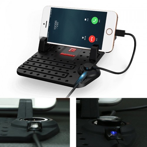 REMAX Flexible Car Charger Holder with 2 in 1 Connector for iOS & Android