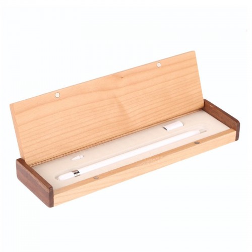 SAMDI Wooden Apple Pencil Case