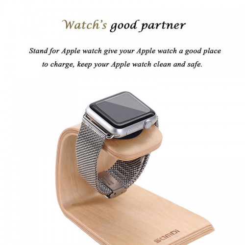 Samdi Wooden Stand For Apple Watch & Mobiles