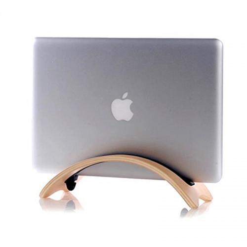 SAMDI Natural Wood Lightweight Wooden Laptop Stand Holder 