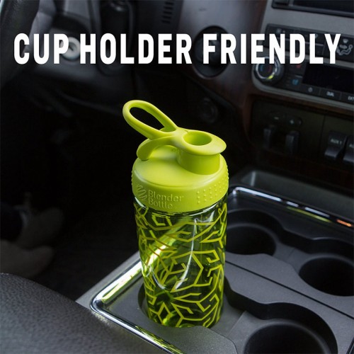 BlenderBottle SportMixer Signature Sleek  Shaker Bottle 28-Ounce - Zen Gala Green