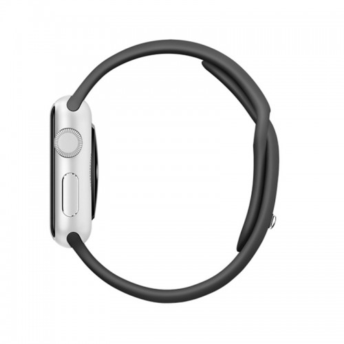 Silicon Soft Sports Watch Band For 42 MM / 44 MM Apple Watch - Black