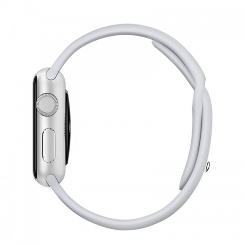 Silicon Soft Sports Watch Band For 42 MM / 44 MM Apple Watch - White