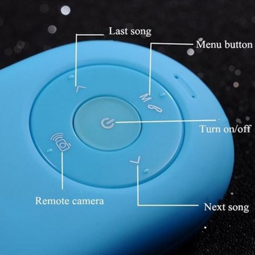 SBox Portable Mini Bluetooth Speaker+Selfie Shutter(iOS&Andriod)+Micro SD Player+FM Radio -  Purple