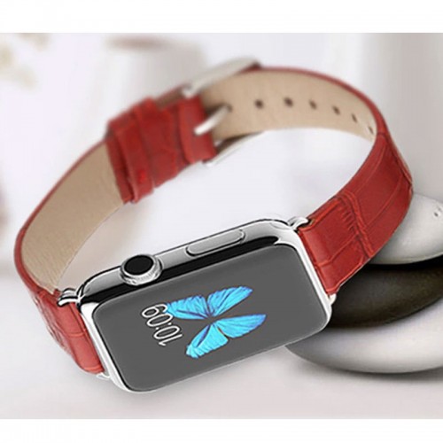 Totu Design Leather Apple Watch Band For 42 MM - Brown