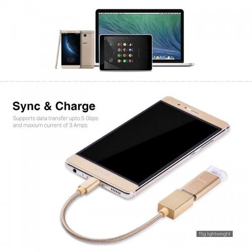 HOCO UA3  Patch Cord to trasfer Type-C to USB