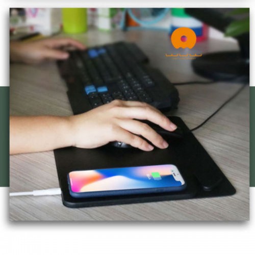 WUW Mouse pad QI Fast wireless charger - Gold
