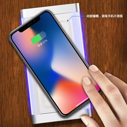 WUW C45 Power Bank For iPhone XS Max , iPhone X , Note 9 , Note 8 - Black