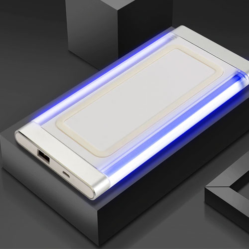 WUW C45 Power Bank For iPhone XS Max , iPhone X , Note 9 , Note 8 - Black