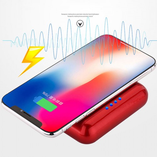 X4T TWS Wireless Earphone with Wireless Charger and Power Bank - Black