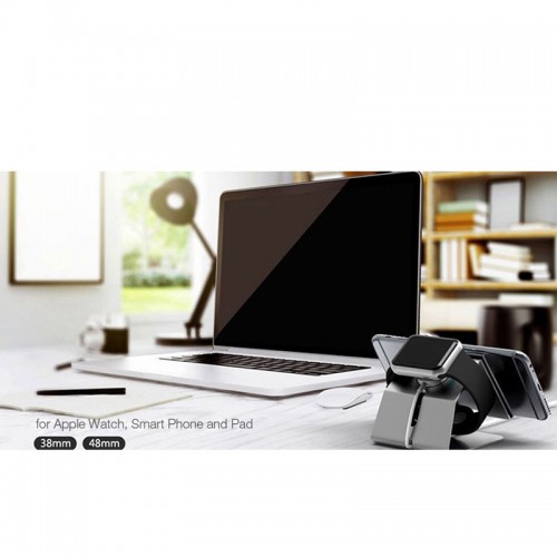 XUENAIR 2 in 1 Stand For Apple Watch , Smart Phones & Tablets - Black