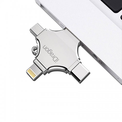 iDragon 4 in 1 TF Card Reader for iPhone/iPad/Android/Type-C Devices