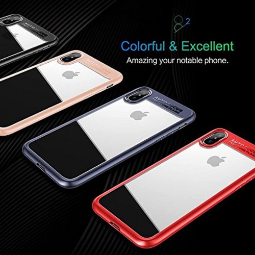ROCK Clearity Series TPU Case For iPhone X - Red