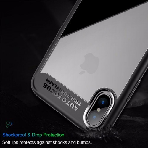 ROCK Clearity Series TPU Case For iPhone X - Red