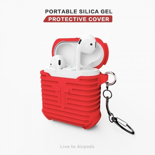 i-Smile Airpods Silicone Protective Case - Red