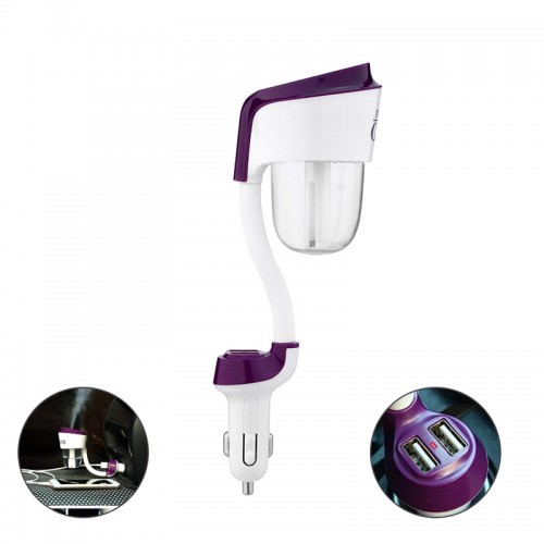 NANUM 2 Car humidifier with 2 USB Car Ch...