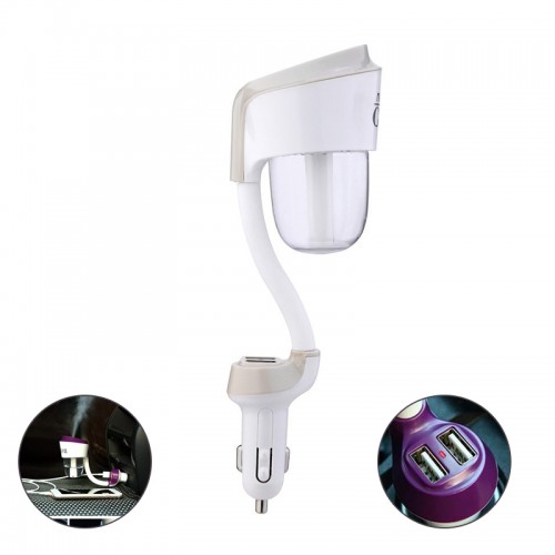 NANUM 2 Car humidifier with 2 USB Car Ch...