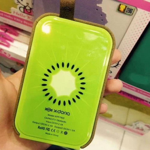 X-Doria Special Design 7800 mAh Fruit Power Bank - Kiwi