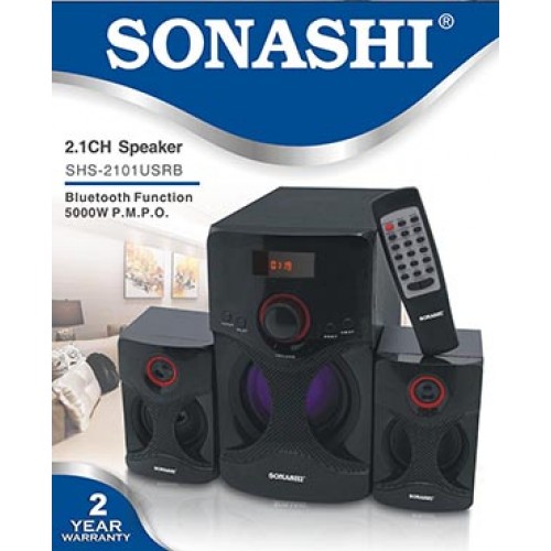 Sonashi 2.1 Channel Multimedia Bluetooth Speakers SHS 2101 USRB