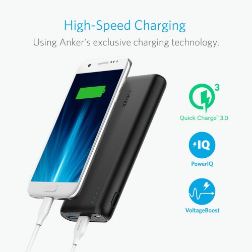 Anker PowerCore Speed 20000mAh QC3.0 (Output & Input) Black [18 Month Warranty]