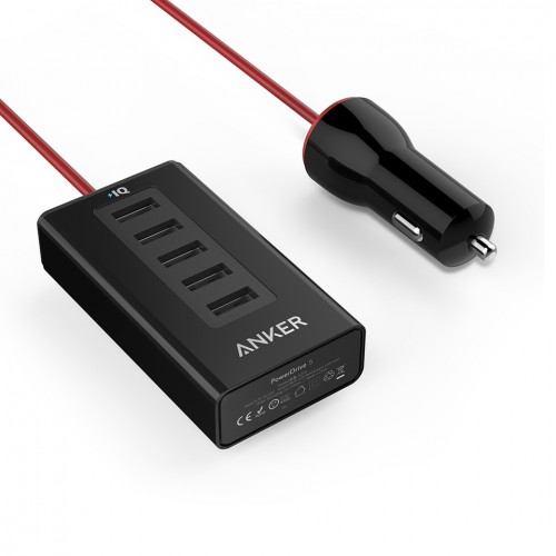 Anker Power Drive 5 Port 50W Car Charger...