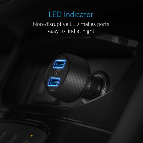 Anker PowerDrive Speed 2 (Dual QC 3.0) Black