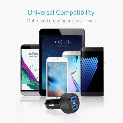 Anker PowerDrive Speed 2 (Dual QC 3.0) Black