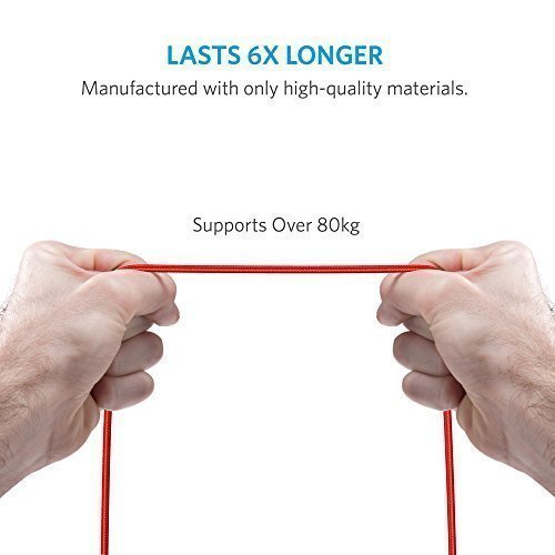 Anker PowerLine+ Lightning (1.8m/6ft) - Red